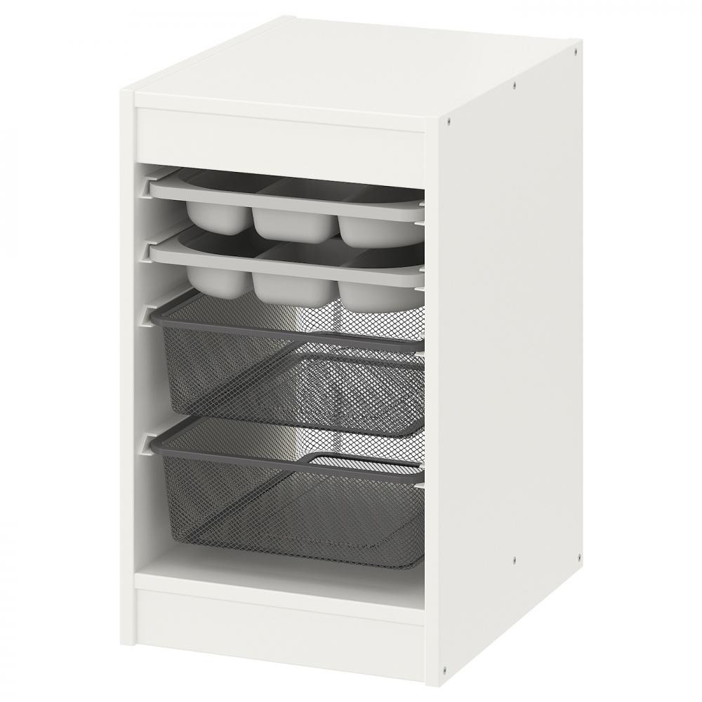 IKEA TROFAST(394.804.66) коробки/лотки для зберігання kmb, біло-сірий/темно-сірий - зображення 1