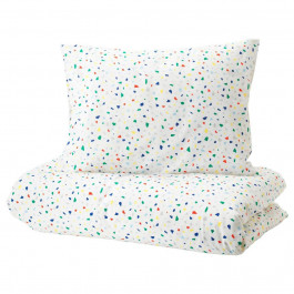 IKEA MOJLIGHET Комплект постельного белья, белый, узор, мозаика (104.236.88)