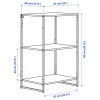 IKEA JOSTEIN(194.369.31) стелаж, вхід/вихід/білий метал - зображення 2