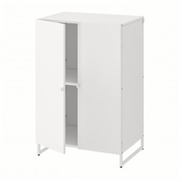 IKEA JOSTEIN(394.371.66) книжкова шафа з дверцятами, в/з/білий