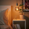 IKEA GRAVACKA / MOLNART(694.844.58) підвісний світильник з лампочкою, бежеве/сіре прозоре скло - зображення 2