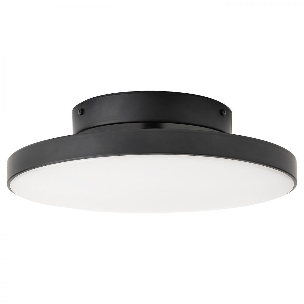 IKEA KABOMBA, 604.852.78, LED стельовий світильник, Матовий, чорний, 36 см - зображення 1