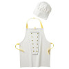 IKEA TOPPKLOCKA Фартук и шляпа шеф, белый/желтый (103.008.14) - зображення 1