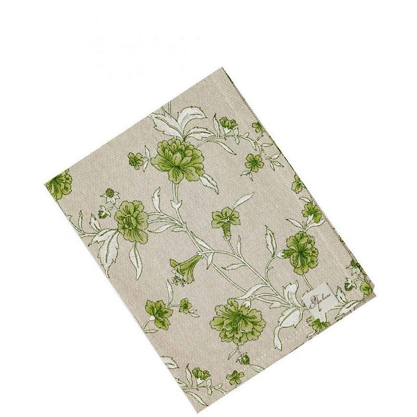 Прованс Серветка бавовняна Квіти зелені Господиня  серветка 35х45 см (031522) - зображення 1