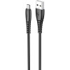 CHAROME C20-01 USB Type-A to Micro USB 1m Black (6974324910601) - зображення 1