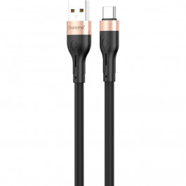 CHAROME C23-02 USB Type-A to USB Type-C 1m Black (6974324910755)