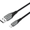 Vention USB 2.0 AM/Lightning 2m Gray (LABHH) - зображення 1