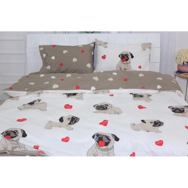 MirSon Підковдра 17-0566 Pug-dog ranforce-elite  143х210 см (2200004623009) - зображення 1