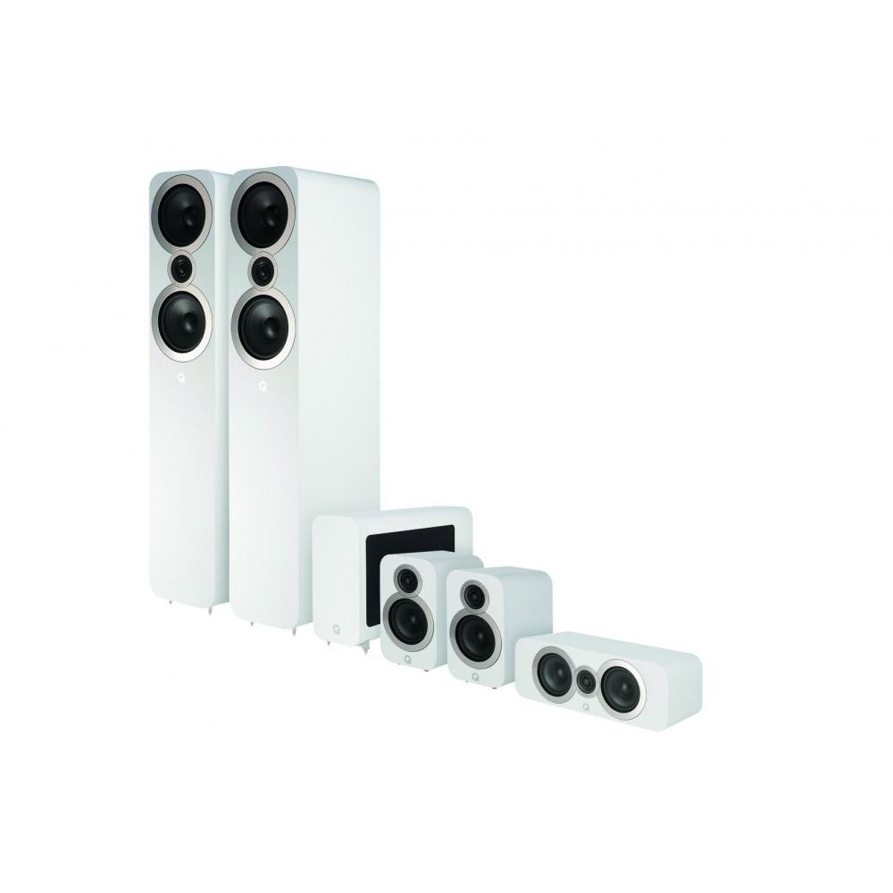 Q Acoustics 3050i 5.1 Home Theater Speaker Package Arctic White - зображення 1