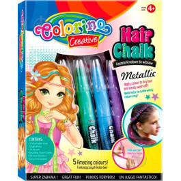 Colorino Мел 5 цветов для волос металлизированный (37046PTR)