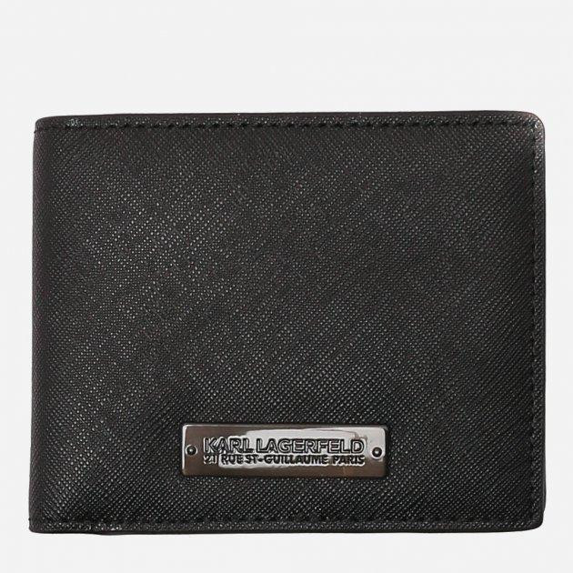 Karl Lagerfeld Портмоне шкіряне  K/RSG KLASSIC BIFOLD WALLET 226M3228-999 Чорне (800070289867) - зображення 1