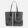 Michael Kors Сумка-шоппер c жіноча косметичкою  LG TOTE 30F2SV0T3V023 Темно-сіра (800070281813) - зображення 1