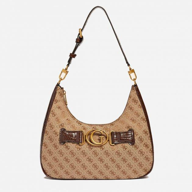 GUESS Сумка крос-боді жіноча  AVIANA HOBO HWJC8414020-LBL Темно-бежева (800070266591) - зображення 1