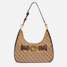   GUESS Сумка крос-боді жіноча  AVIANA HOBO HWJC8414020-LBL Темно-бежева (800070266591)