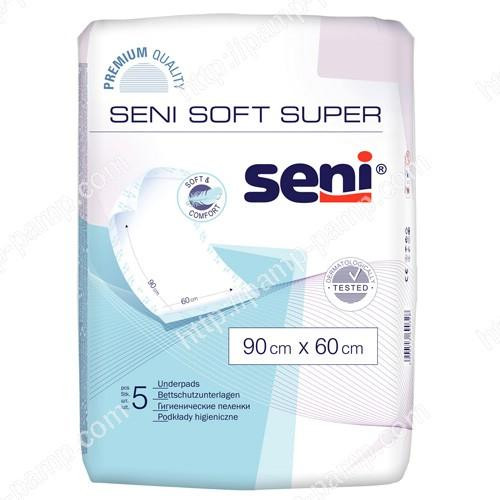 Seni Пелюшки Soft Super 90х60 5 шт - зображення 1