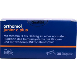 Orthomol Витамины и минералы Immun Junior directgranulat Малина - Лайм (сила иммунитета Вашего ребенка) 30 дн