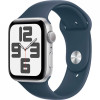 Apple Watch SE 2 GPS + Cellular 44mm Silver Aluminum Case w. Storm Blue Sport Band - M/L (MRHH3) - зображення 1