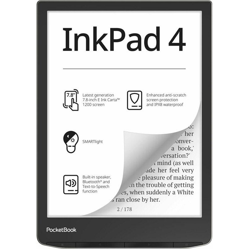 PocketBook 743G InkPad 4, Stundust Silver (PB743G-U-CIS) - зображення 1