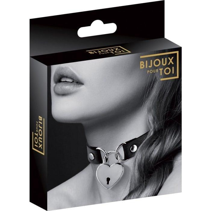Bijoux Pour Toi Heart-Shaped Lock (Black) (3479222011885) - зображення 1