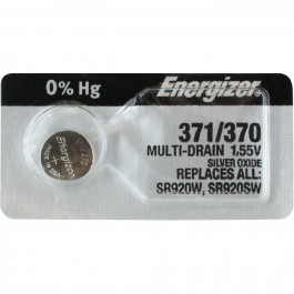 Energizer 371/370 bat(1.55B) Silver Oxide 1шт (E301538200)