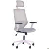 Art Metal Furniture Lead White HR сиденье Нест-19 св.серая/спинка Сетка SL-01 св.серая (377294) - зображення 1
