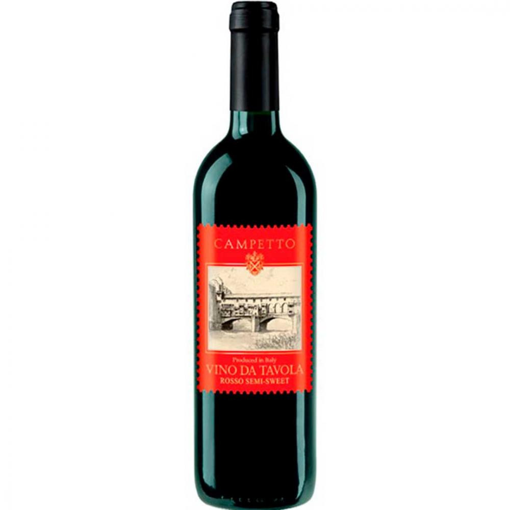 Campetto Вино  Vino De Tavola червоне напівсолодке 0,75л 11% (8009620843778) - зображення 1