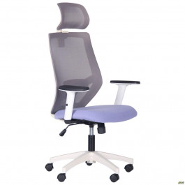 Art Metal Furniture Lead White HR сиденье SM 2326/спинка Сетка HY-109 серая (296684)