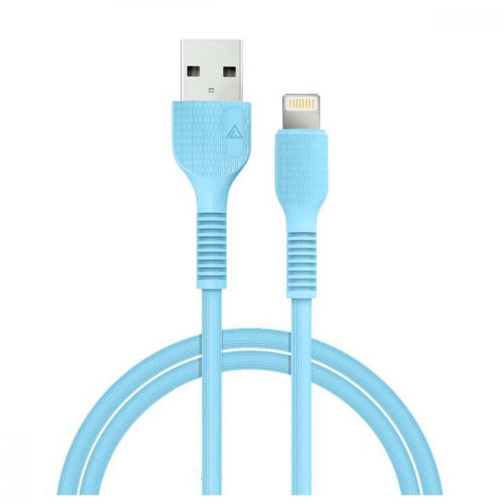 ACCLAB AL-CBCOLOR-L1BL USB to Lightning 1.2m Blue (1283126518188) - зображення 1