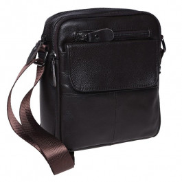 Borsa Leather Мужская сумка планшет  коричневая (100316-brown)