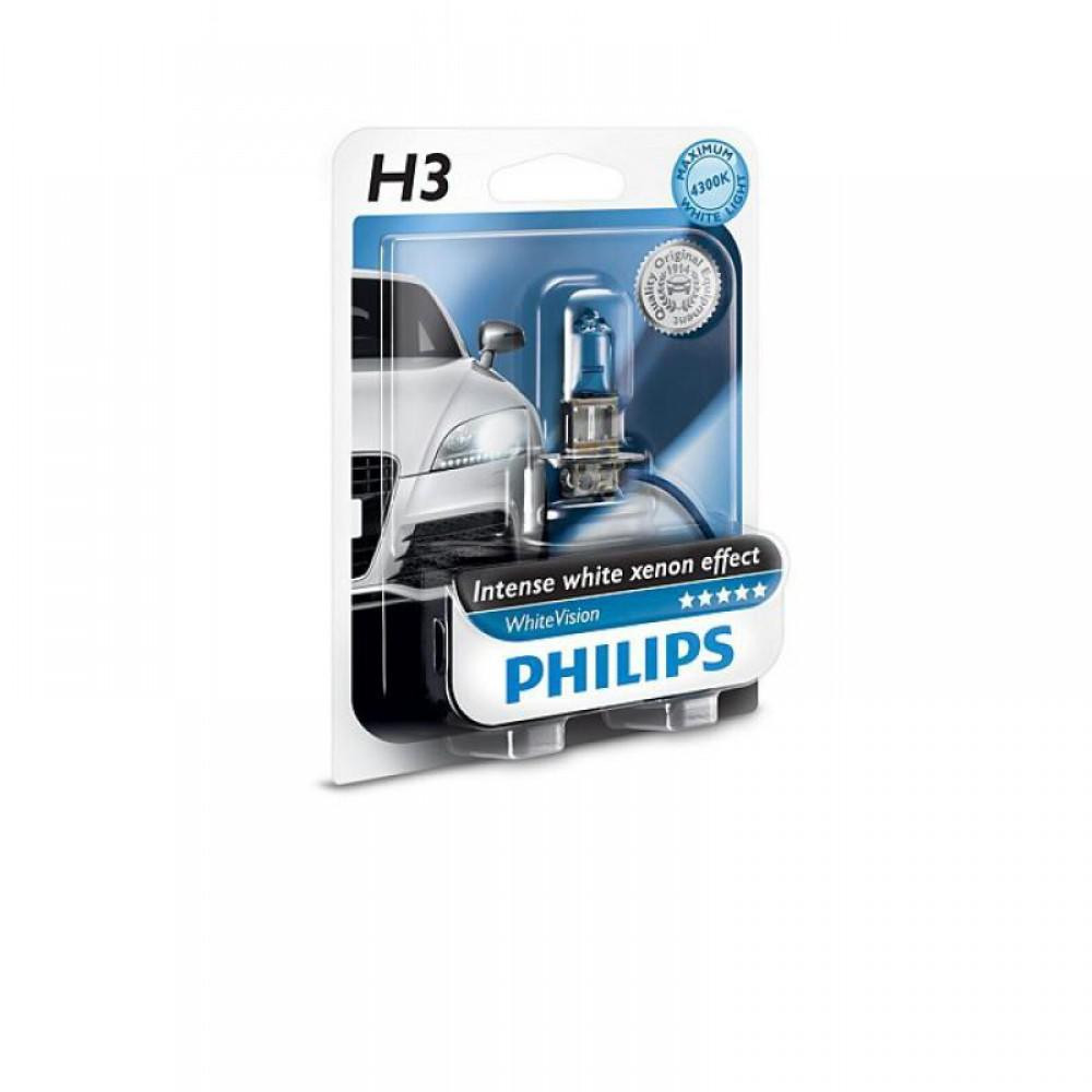 Philips H3 WhiteVision 12V 55W (12336WHVB1) - зображення 1