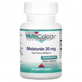 NutriCology Мелатонин, Melatonin, , 20 мг, 60 капсул, (ARG-51580)