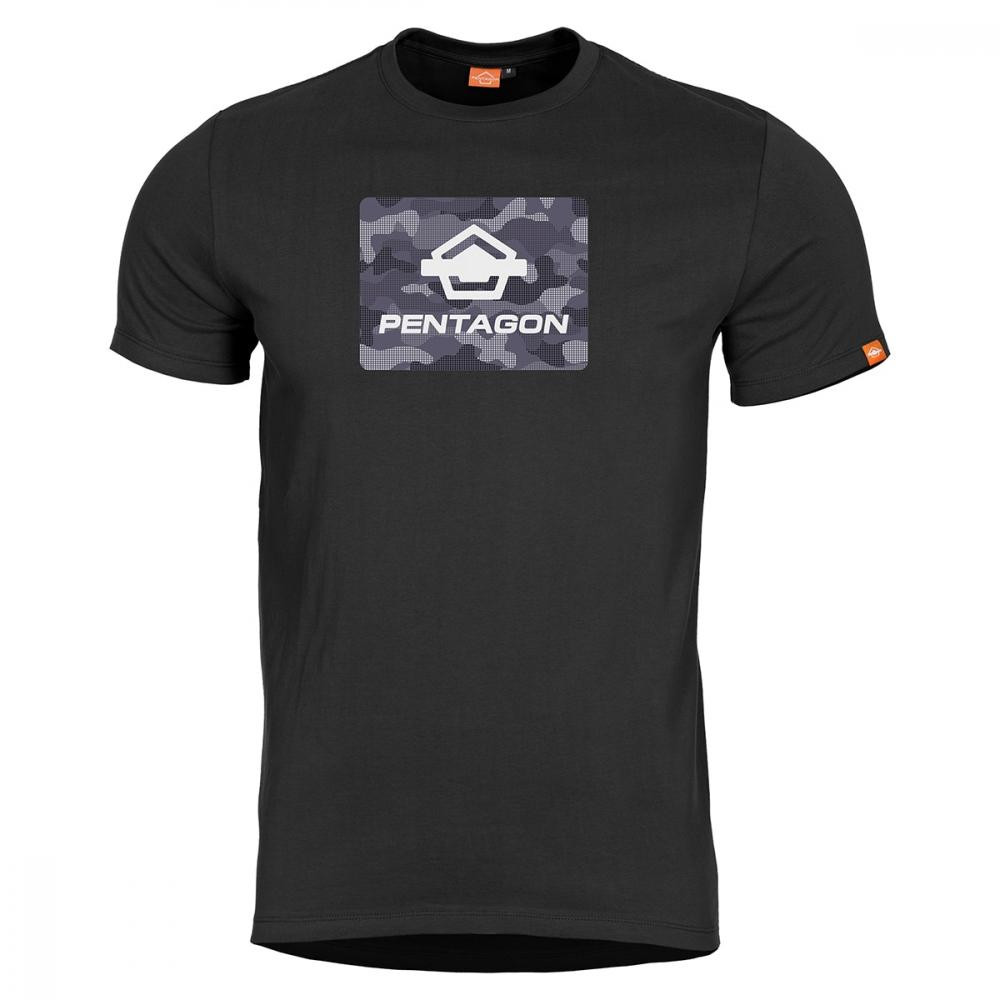 Pentagon Футболка T-Shirt  Ageron "Spot Camo" – Black S - зображення 1