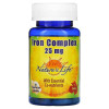 Nature's Life Iron Complex 25 mg, 50 вегакапсул - зображення 1