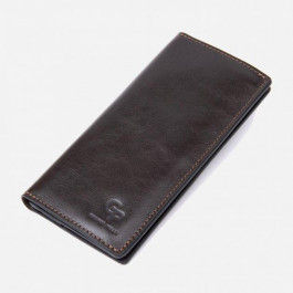 Grande Pelle Мужское портмоне кожаное  leather-11469 Темно-коричневое