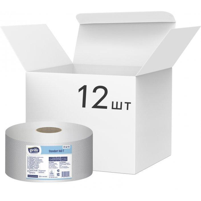 Grite Туалетная бумага Standart 508 отрывов 2 слоя 12 рулонов (4770023483017) - зображення 1