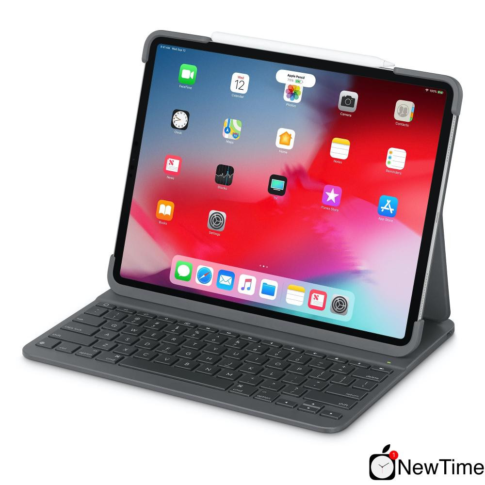 Logitech Slim Folio Pro Case with Integrated Bluetooth Keyboard for 12.9" iPad Pro 3rd Gen (920-009124) - зображення 1