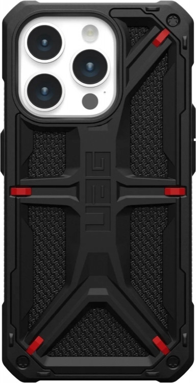 URBAN ARMOR GEAR iPhone 15 Pro Max Monarch, Kevlar Black (114298113940) - зображення 1