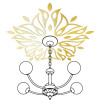 Ваша світлість Дзеркальний акриловий декор наліпка на стелю під люстру "Конвалія" 30 шт. золото (0123) - зображення 1