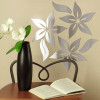Ваша світлість Дзеркальний настінний акриловий декор наліпка "Весна" 18 шт. срібло (0010) - зображення 1