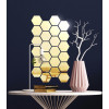 Ваша світлість Дзеркальний настінний акриловий декор наліпка "Соти-127" 12 шт. золото (0072) - зображення 1
