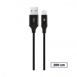 TTEC 2DK19 AlumiCable XL USB 2.0 to Lightning 2m Black (2DK19S)