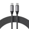 Satechi USB-C to USB-C 100W Charging Cable Space Gray 2m (ST-TCC2MM) - зображення 1