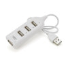 Voltronic USB2.0 4хUSB2.0 White (DNS-HUB4-OW/19155) - зображення 1
