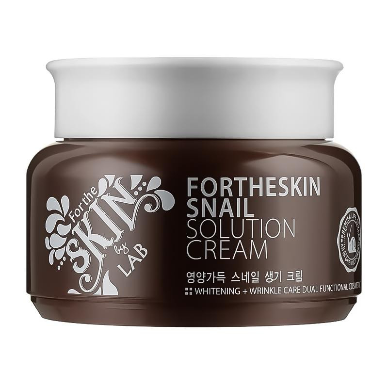Fortheskin Крем для обличчя  Snail Solution Cream з муцином равлика 100 мл (8809598150034) - зображення 1