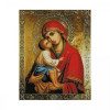STRATEG Алмазная мозаика  «Донская икона Божей Матери», 40х50 см FA10375 - зображення 1