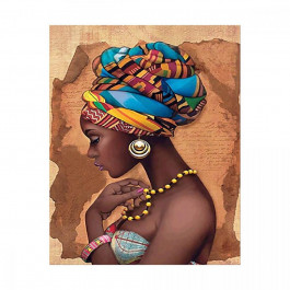STRATEG Алмазная мозаика  «Девушка с Африки», 40х50 см FA20190