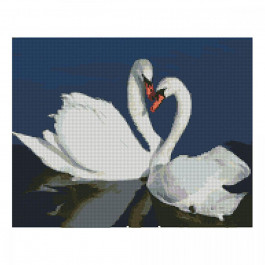 STRATEG Алмазная мозаика  «Лебеди», 40х50 см FA40798
