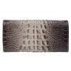 Desisan Шкіряний гаманець жіночий бежевий з тисненням під крокодила  057-830 - зображення 2