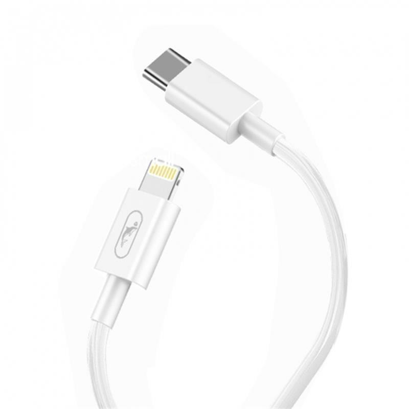 SkyDolphin S57L USB Type-C to Lightning PD 18W 1m White (USB-000545) - зображення 1
