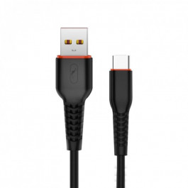 SkyDolphin S54T Soft USB to Type-C 1m Black (USB-000430)